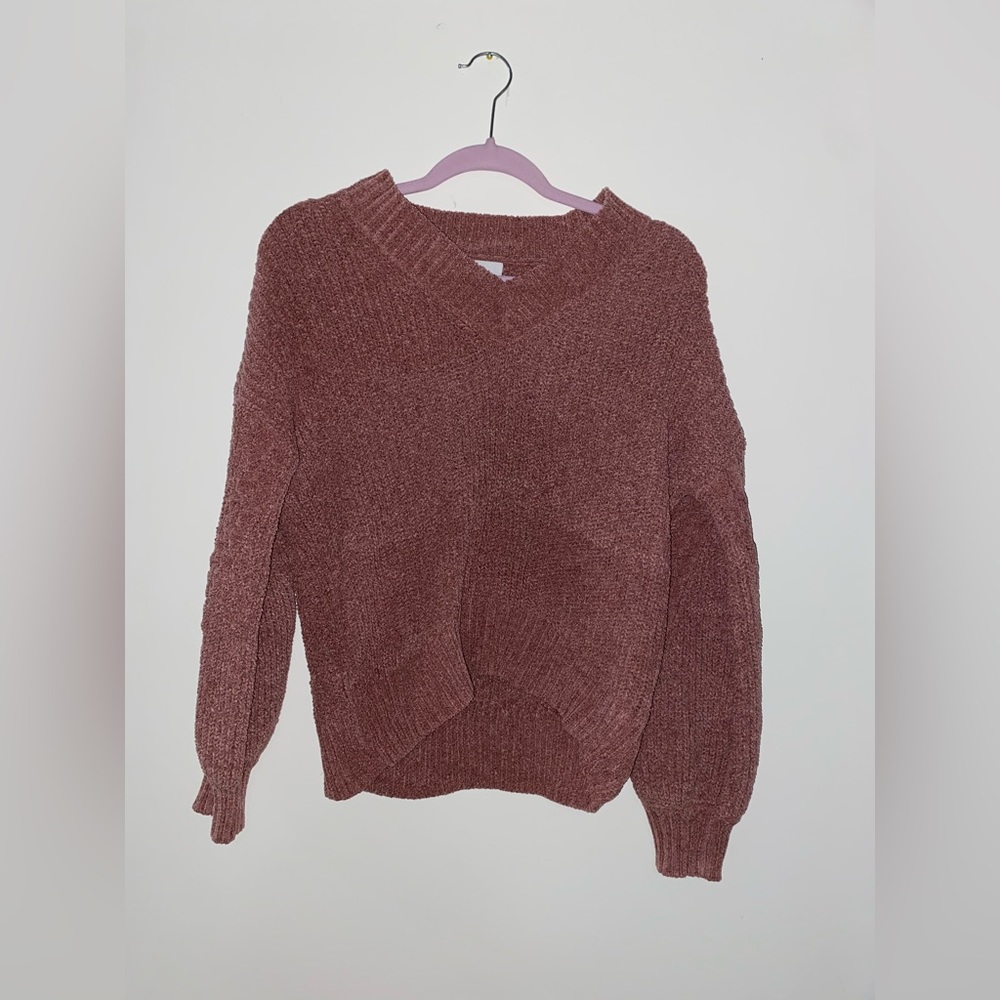 Pink Rose blush pink cropped sweater